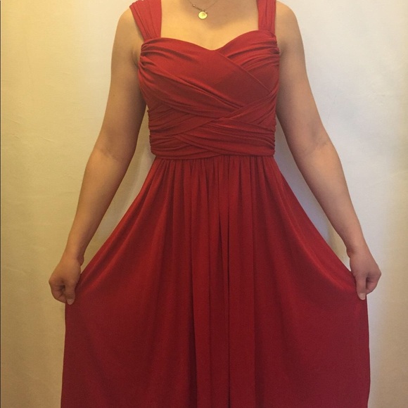 Suzi Chin Red Dress - Picture 1 of 4